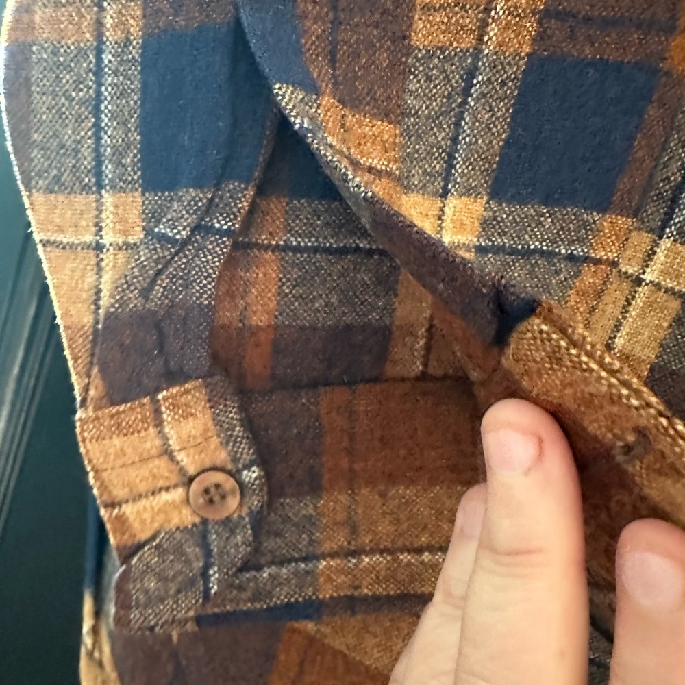 Pendleton Brown Casual Button Down Shirt Virgin W… - image 3